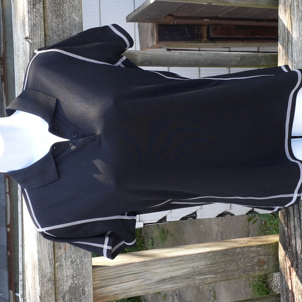 Antigua Desert Dry T Shirt Black Size Medium